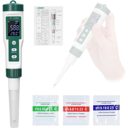 YY1030 Digitaal display Babyvoeding PH-meter Deeg-alkalimeter Kaas Cosmetica PH-detector Bodem wit