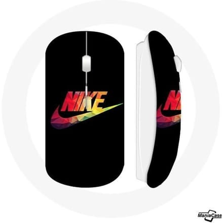 Souris sans fil - MANIACASE - Nike - Couleur noire - Compatible Mac et PC - USB wifi