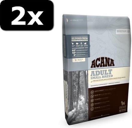2x ACANA ADULT SMALL BREED 6KG