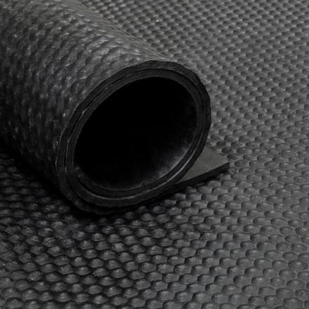 IVOL Rubbermat op rol Hamerslag 8mm breedte 200 cm - Per stekkende meter