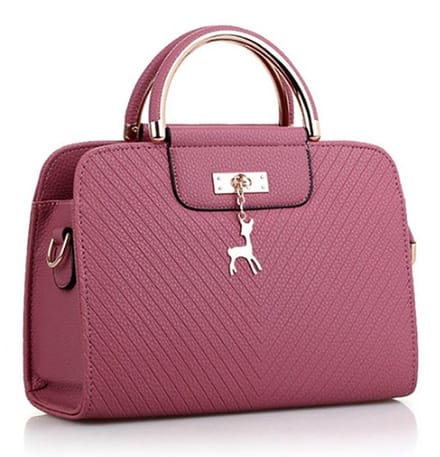 N3 Collecties Clutch Dames Schoudertas Donker Roze