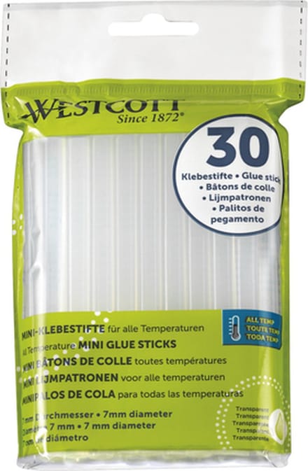 Westcott lijmpatronen - zak met 30 stuks - AC-E16837