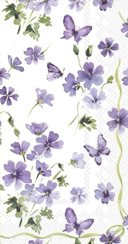 IHR - Gastendoekjes - Purple spring