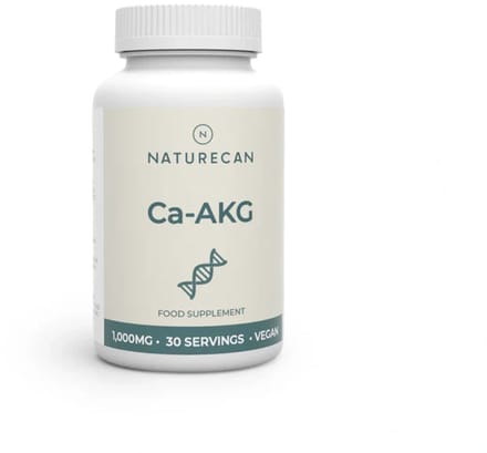 Naturecan Calcium Alpha-Ketoglutarate (Ca-AKG) - 1000 mg - 60 Capsules - Celenergie - Longevity