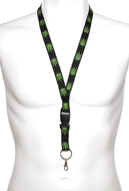 Key koord lanyard Wietblad