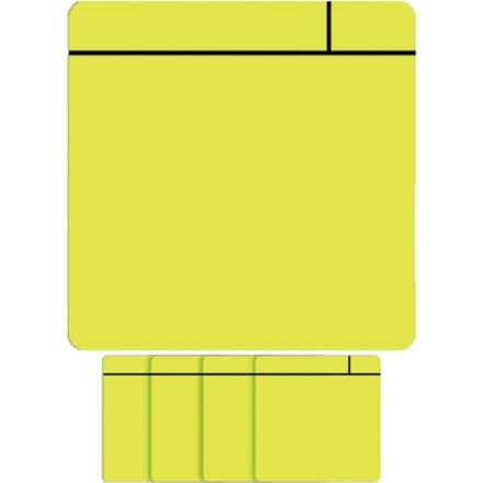 Magneet scrum - 75x75mm - geel - 5 stuks