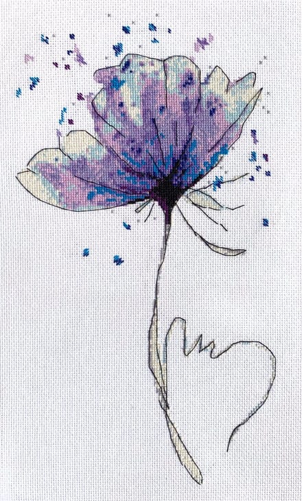 Borduurpakket ABRIS ART - Azure Blue - Azuurblauw