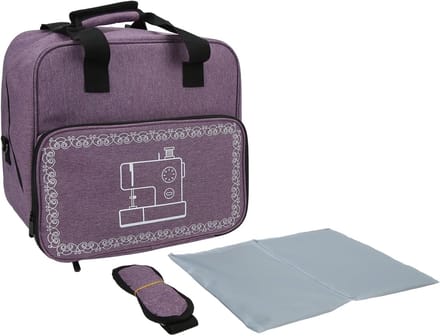 Naaimachine Tas - Opbergkoffer - Naaispullen Opbergen - Grote Capaciteit - 41x36x7 cm - Paars