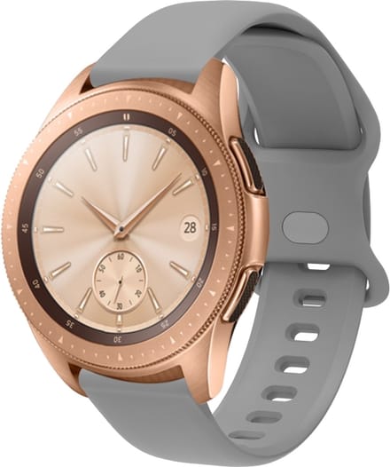 Siliconen bandje - geschikt voor Garmin Vivoactive 4 / Venu 2 / Venu 3 / Forerunner 255 / 265 - grijs