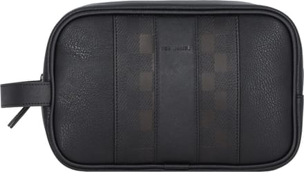 Ted Baker Toilettas Waydee House Check Washbag Black Zwart
