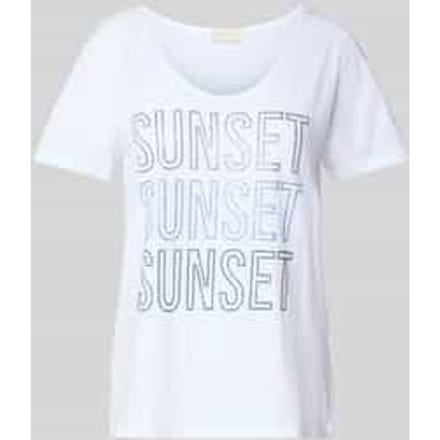 T-shirt met strass-steentjes