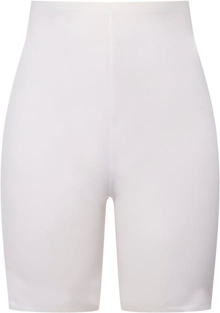 Ulla Popken - Dames - Panty lange pijpen gladde randen stretchcomfort - Sneeuwwit - Maat 58+
