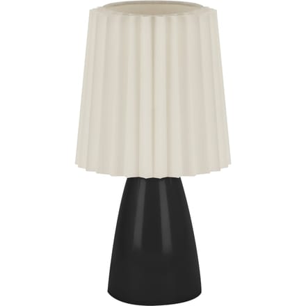 MALMA - Tafellamp - Nachtlamp - Keramiek - E14 Fitting - Zwart