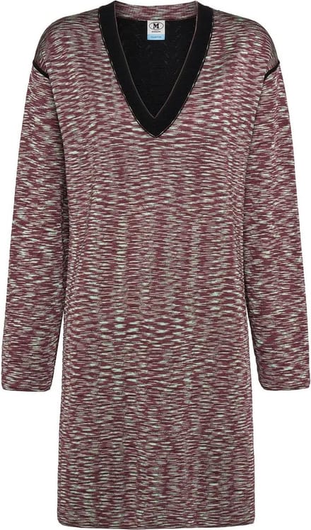 M Missoni • korte wollen jurk met V-hals • maat M