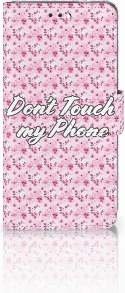 Nokia 3.1 (2018) Portemonnee Hoesje Flowers Pink DTMP