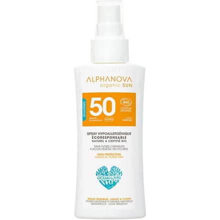 Alphanova SUN Vegan BIO SPF 50 Spray TRAVEL Gevoelige Huid