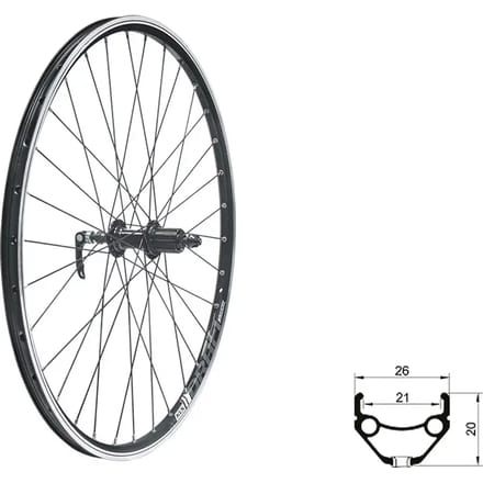 Achterwiel Kellys Draft V-Brake R 28/29"