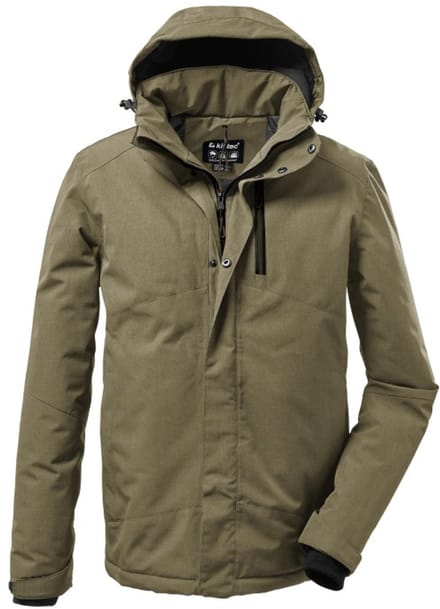 Killtec winterjas heren -37589 - taupe - functionele winterjas - maat 5XL