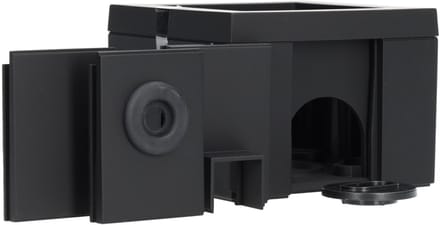 Gira opbouwbehuizing compleet met afdekraam en adapter K/P25 1-voudig - E2 mat zwart (106109)
