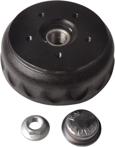 Knott remtrommel - 200x50 mm - 5x112 - inclusief flensmoer en naafdop
