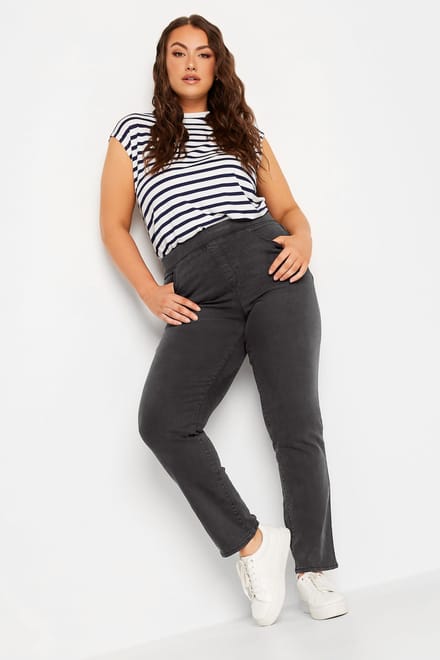 Yours Low Rise Jegging In Zwart Size 46-48