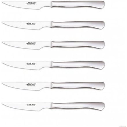 Steakmessenset - Arcos - 6 stuks - Roestvrij staal - Bladen 11cm - Robuustheid gegarandeerd