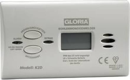 Gloria 25185710.0000 Koolmonoxidemelder werkt op batterijen Detectie van Koolmonoxide