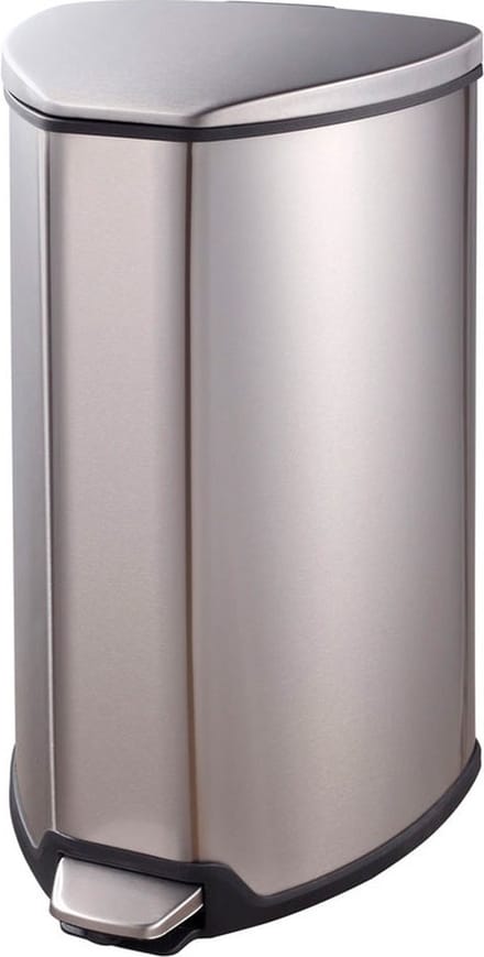 EKO - Grace pedaalemmer 15 liter - Stainless steel Plastic - mat RVS - Prullenbak