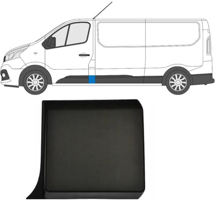 Sierlijst voor stijl voor Opel Vivaro 2014-2019 / Links