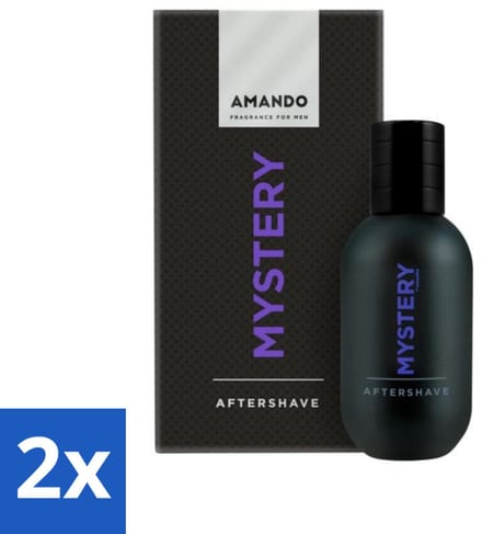Amando Mystery Aftershave 50 ml - Voordeelverpakking - 2 stuks