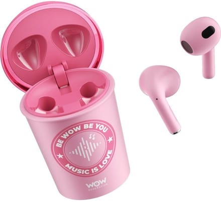 Draadloze koptelefoons - KINDERLICENTIE - WOW GENERATION - Roze - Vanaf 5 jaar oud