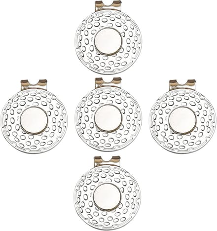 Golf Hoed Clips met Magnetische Balmarker - Set van 5