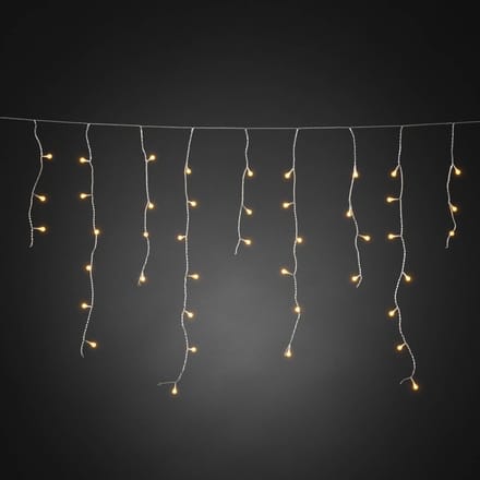Konstsmide Christmas LED lichtgordijn ijsregen amber transp. 5m