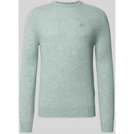 Regular fit gebreide pullover van pure wol