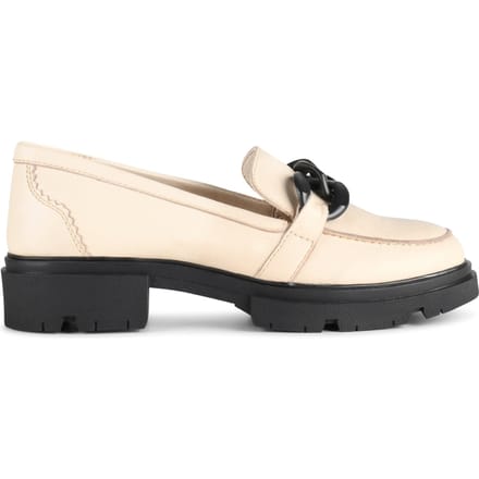 PS Poelman - maat 40- SOPHIE Dames Loafers met ketting - Crème