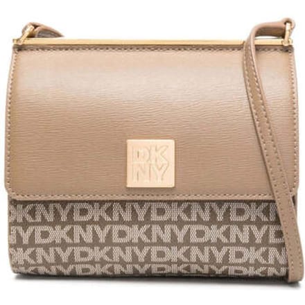 DKNY Schoudertas Mona Flap Crossbody Bag Chino / Shitake Lichtbruin