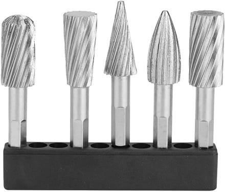 Dailygoods- Roterende Vijlen Set - 5 Stuks - HSS Bramen - Snelstaal - Lichtgewicht - Duurzaam - Schurende Functionaliteit