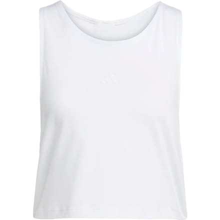 Adidas Performance Essentials Korte Yogatanktop - Dames - Wit
