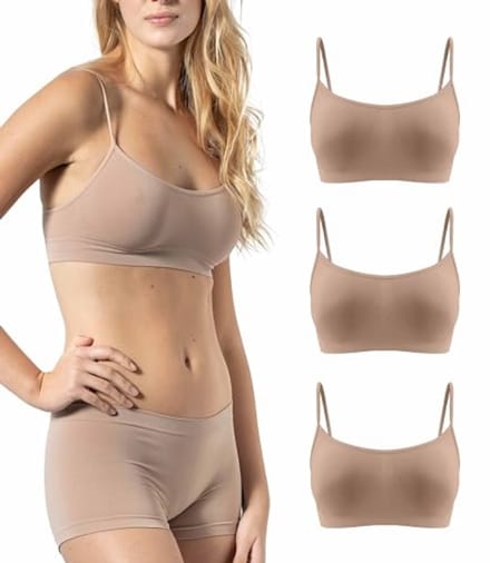 Dames Beugelloze BH 3-Pack - Naadloze Microvezel, Onzichtbare Comfort