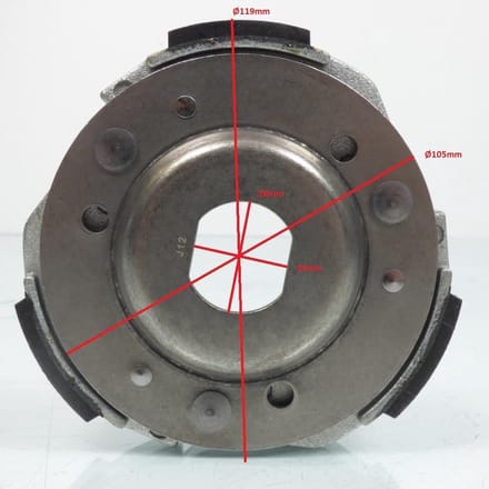 rms koppelingsplaat voor sym 125 joyride evo scooter 2009 22300ra1000 nieuw