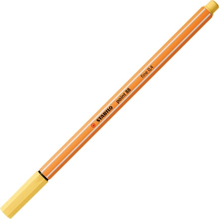STABILO point 88 | premium fineliner 0.4 mm | licht geel | per stuk