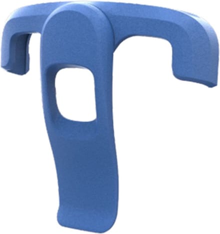 Zebra carrying clip, blue
