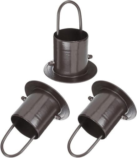 Regenketting Adapter - Dakgoot Fitting - Waterafvoer Optimaliseren - Weerbestendige Constructie - 3 Stuks - Koffie