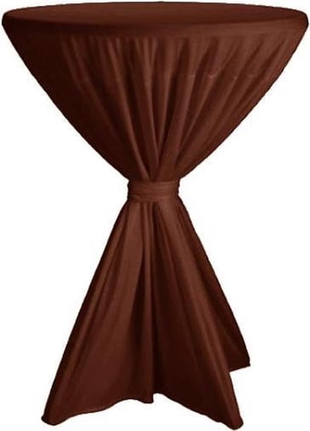 Cover Up Statafelrok Basic, met strik - Ø80-85cm - Bruin