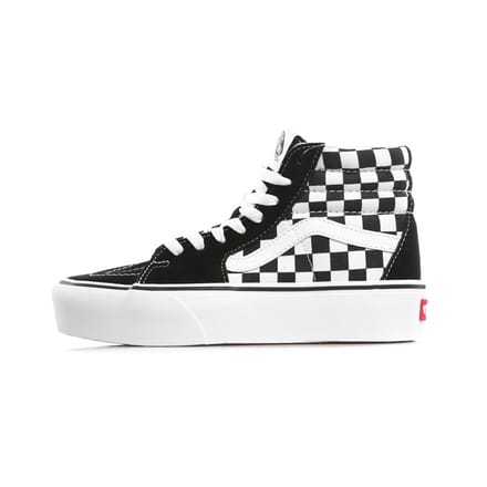 Sk8-hi Platform 2 Dambord/echt witte dameshoge schoen