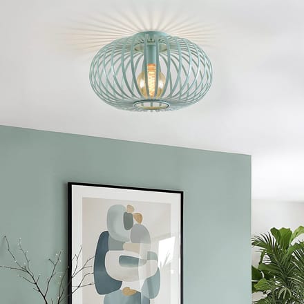 1-lichts plafondlamp Fiore - groen