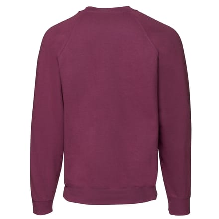 Fruit of the Loom Heren Klassiek Raglan Sweatshirt (Bourgondië)