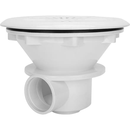 Remplacement du drain de piscine, sortie d'eau, accessoires anticorrosion white