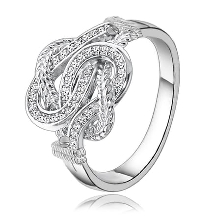 Juwelier Zwartevalk zilveren mattenklopper ring - 21.220-1/16½