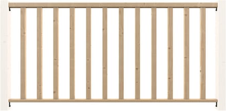 Kordo - Vulklemkit voor houten balustrade - CLARO - Vurenhout - 1,93 m